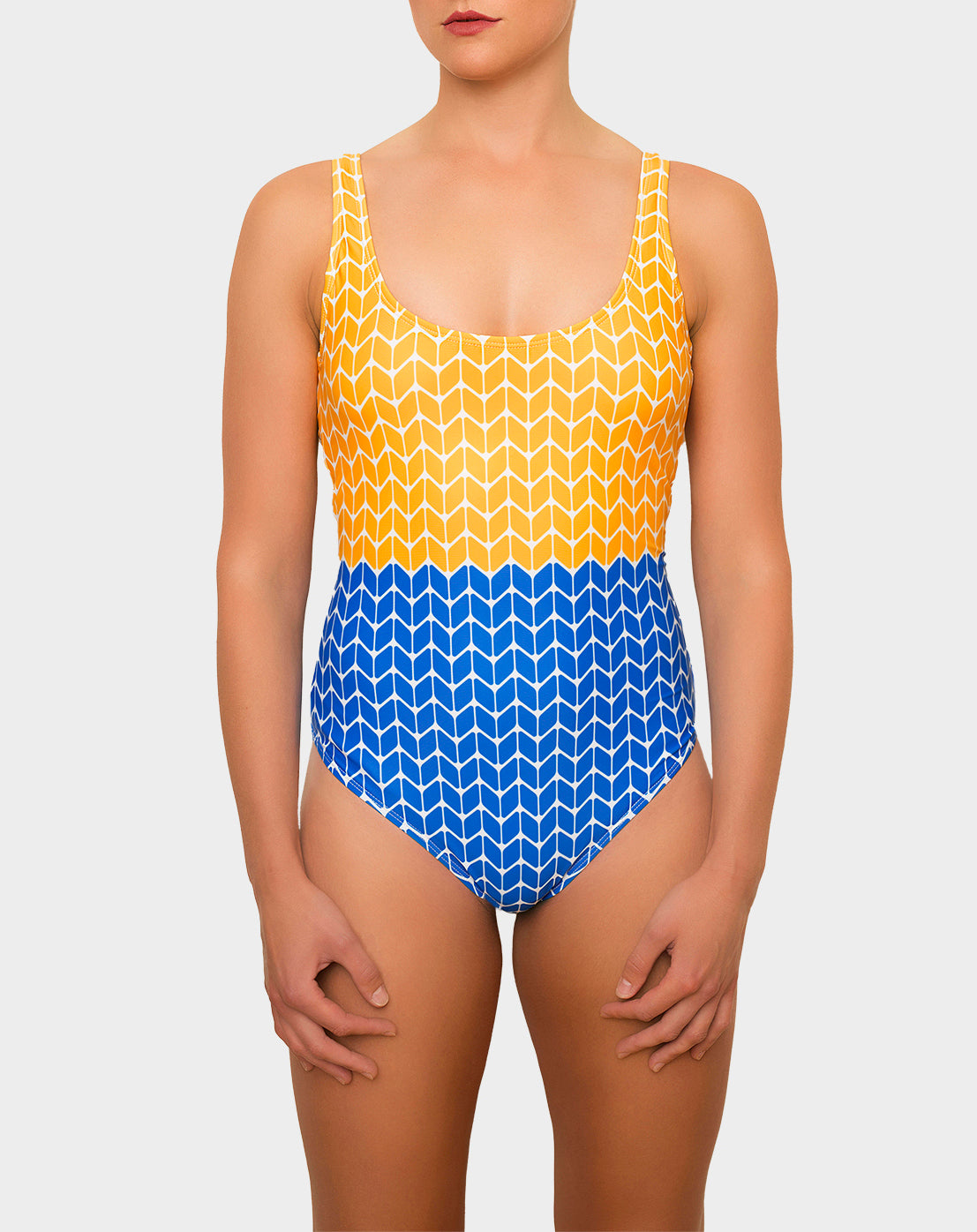 Karibibite Swimsuit - Bold Yellow / Blue