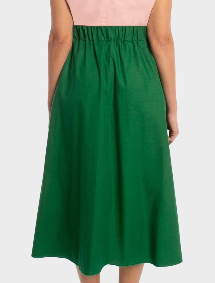 Phoebe Midi Skirt - Emerald Green